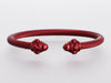 David Yurman Red Aluminum Renaissance Cable Bracelet 5mm