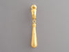 Gurhan Hammered 24K Yellow Gold Splash Long Drop Pierced Earrings