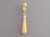 Gurhan Hammered 24K Yellow Gold Splash Long Drop Pierced Earrings