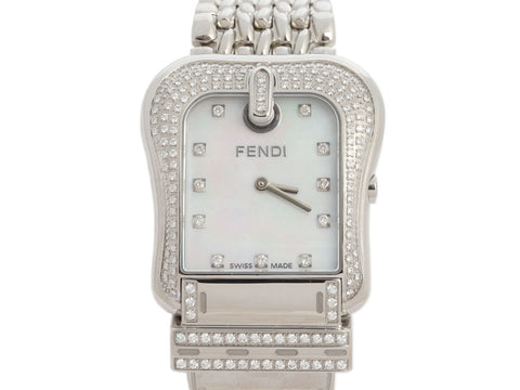Fendi Stainless Steel Diamond B. Fendi Watch