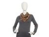 Fendi Gray Cheetah Silk Scarf