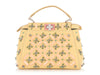 Fendi Mini Yellow Crystal Beaded Peekaboo