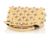 Fendi Mini Yellow Crystal Beaded Peekaboo