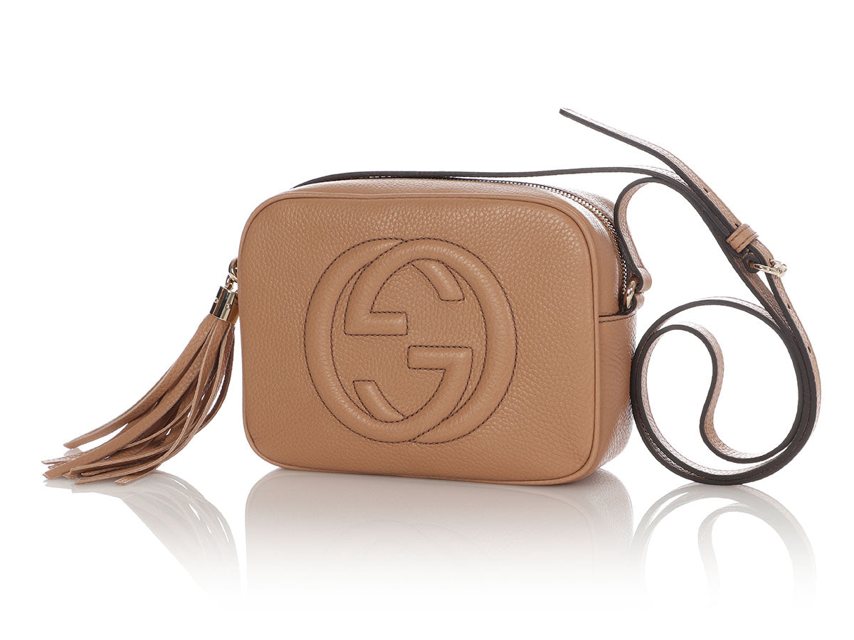 Gucci Beige Leather Soho Chain Shoulder Bag QFB1EW06IB000