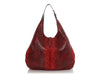 Gucci Red Python Nouveau Ring Jackie Hobo