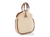 Gucci Beige Canvas Bamboo Handle Bag