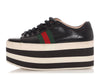 Gucci Black Peggy Platform Sneakers