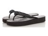 Gucci Black GG Rubber Thong Sandals