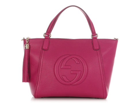 Gucci Small Bright Bouganville Soho Tote