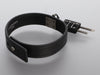 Givenchy Black Leather Padlock Bracelet