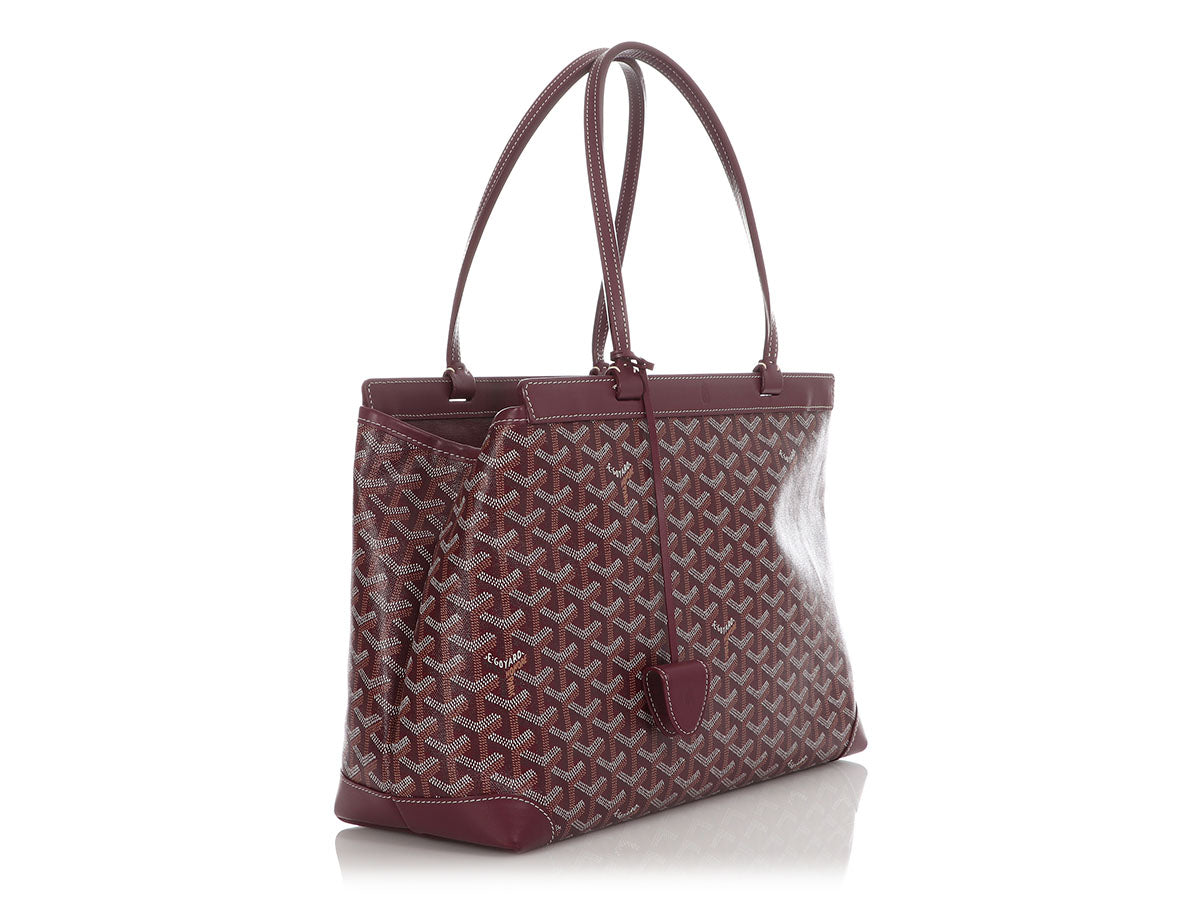 Bellechasse cloth handbag Goyard Burgundy in Cloth - 31707644