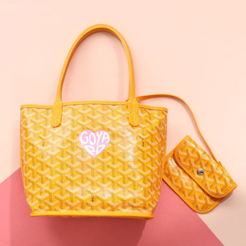 Goyard Mini Yellow Anjou Tote