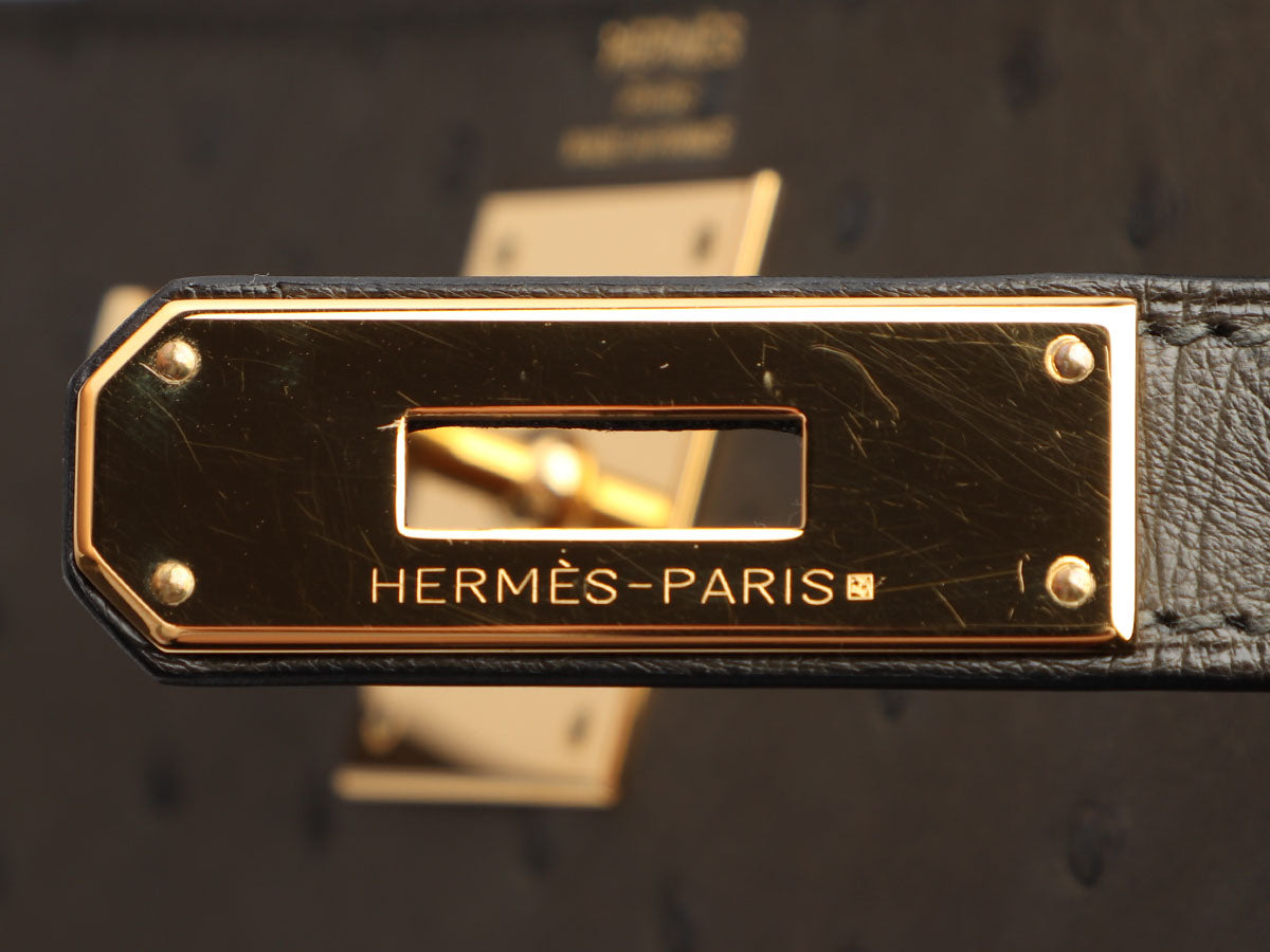 Hermes Kelly Sellier 25 Vert Olive Epsom Gold Hardware