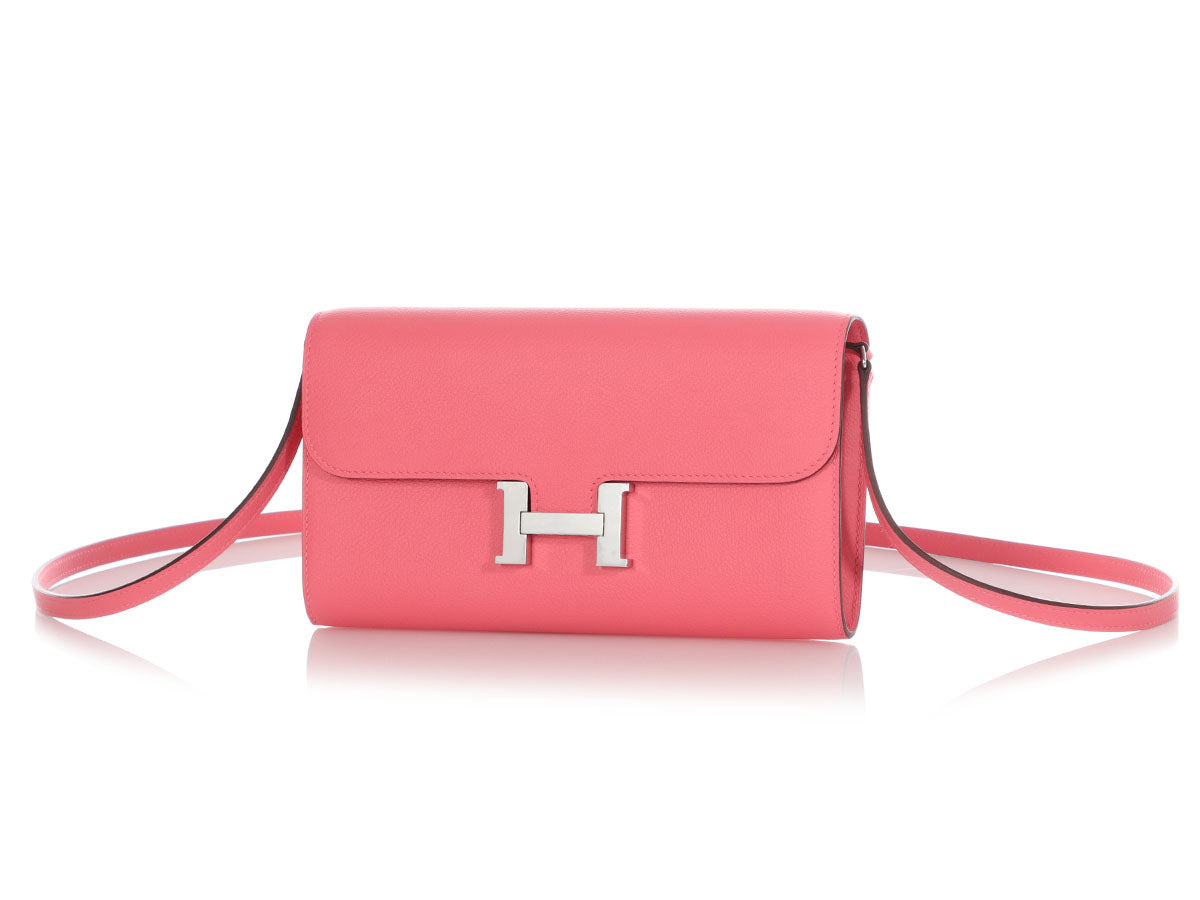 Hermès Rose Azalée Rodeo Bag Charm MM - Ann's Fabulous Closeouts
