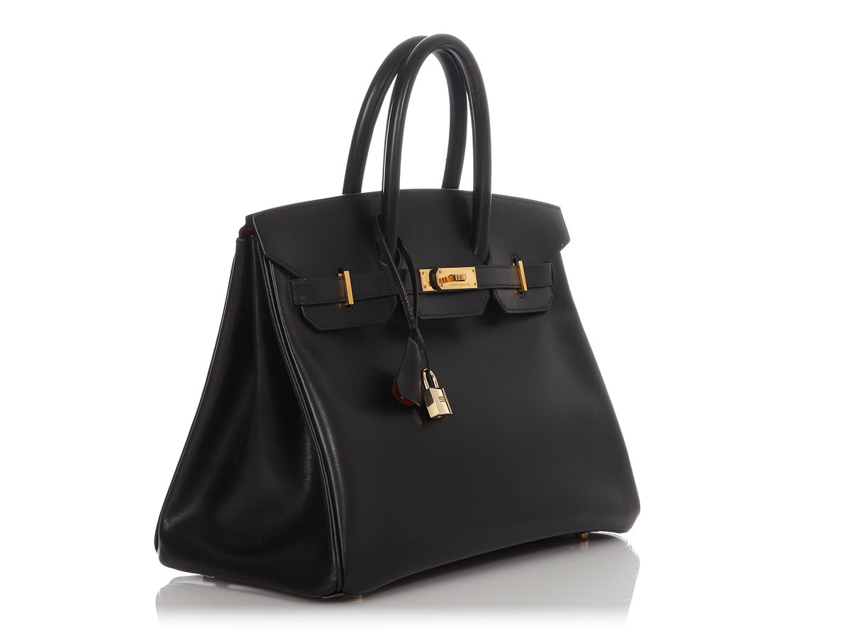 Hermès Birkin 35 Black Box GHW ○ Labellov ○ Buy and Sell Authentic Luxury