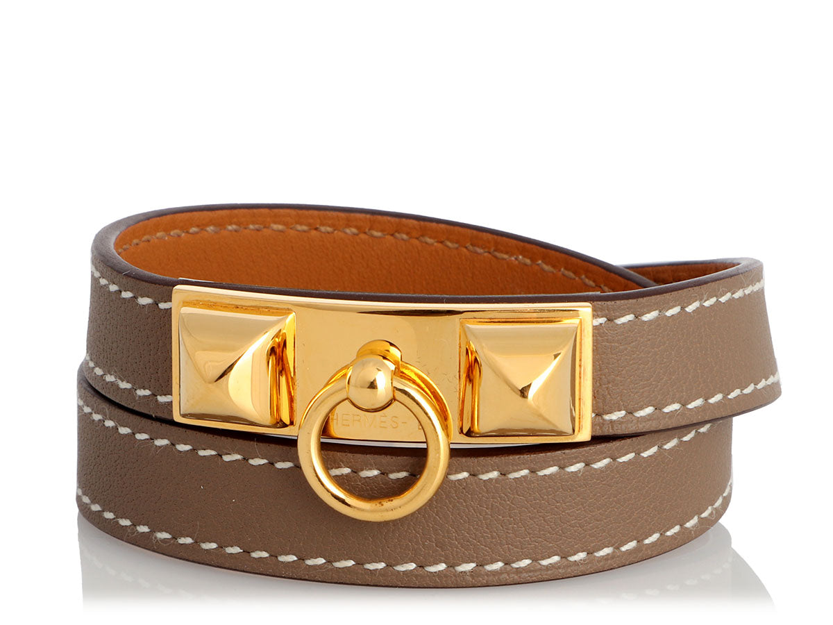 Hermes Swift Leather Mini Rivale Bracelet