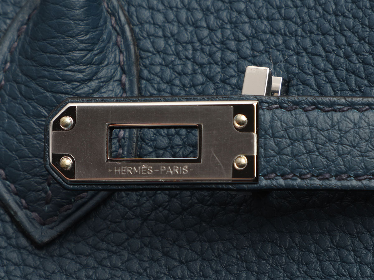 Hermès Birkin 25 Bleu de Prusse Togo With Gold Hardware - AG