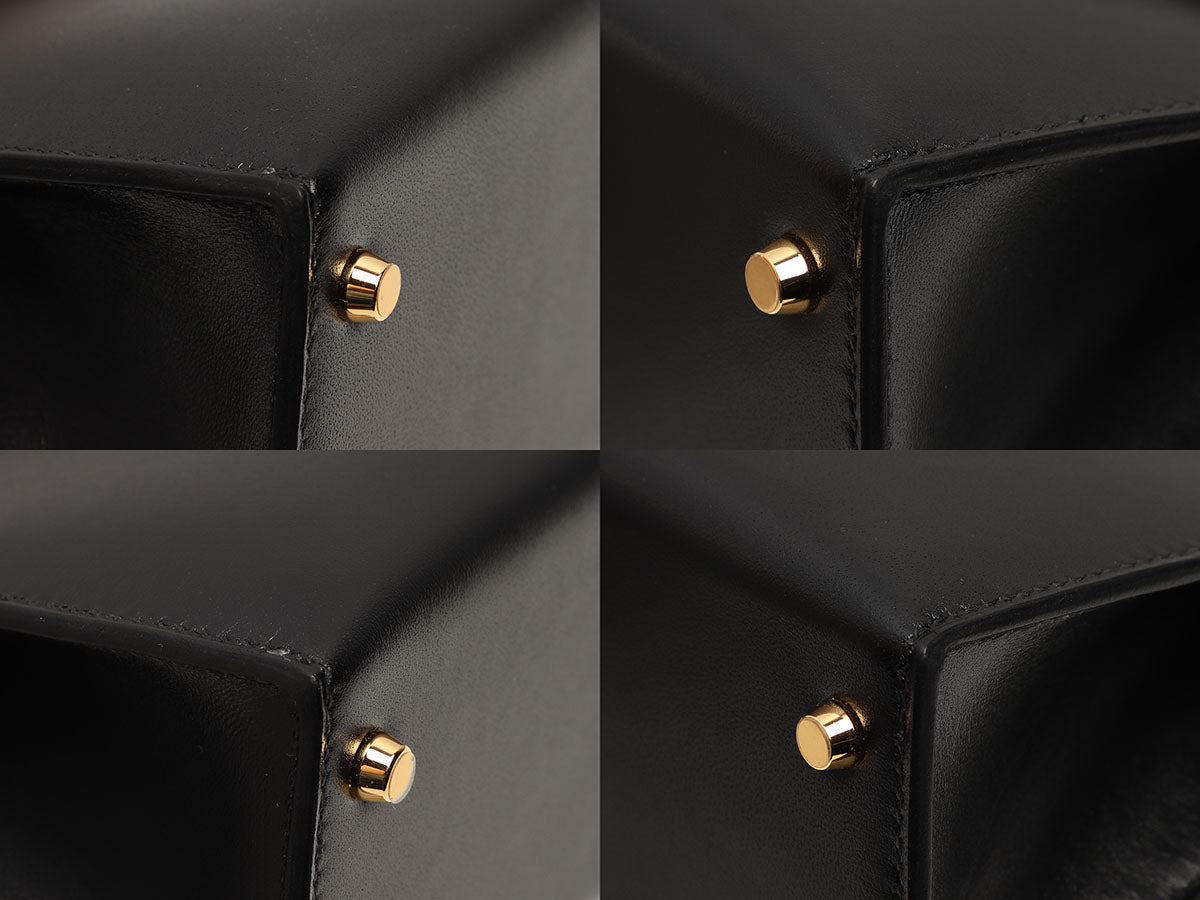 Hermès Black Chèvre Mini Kelly 20 - Ann's Fabulous Finds