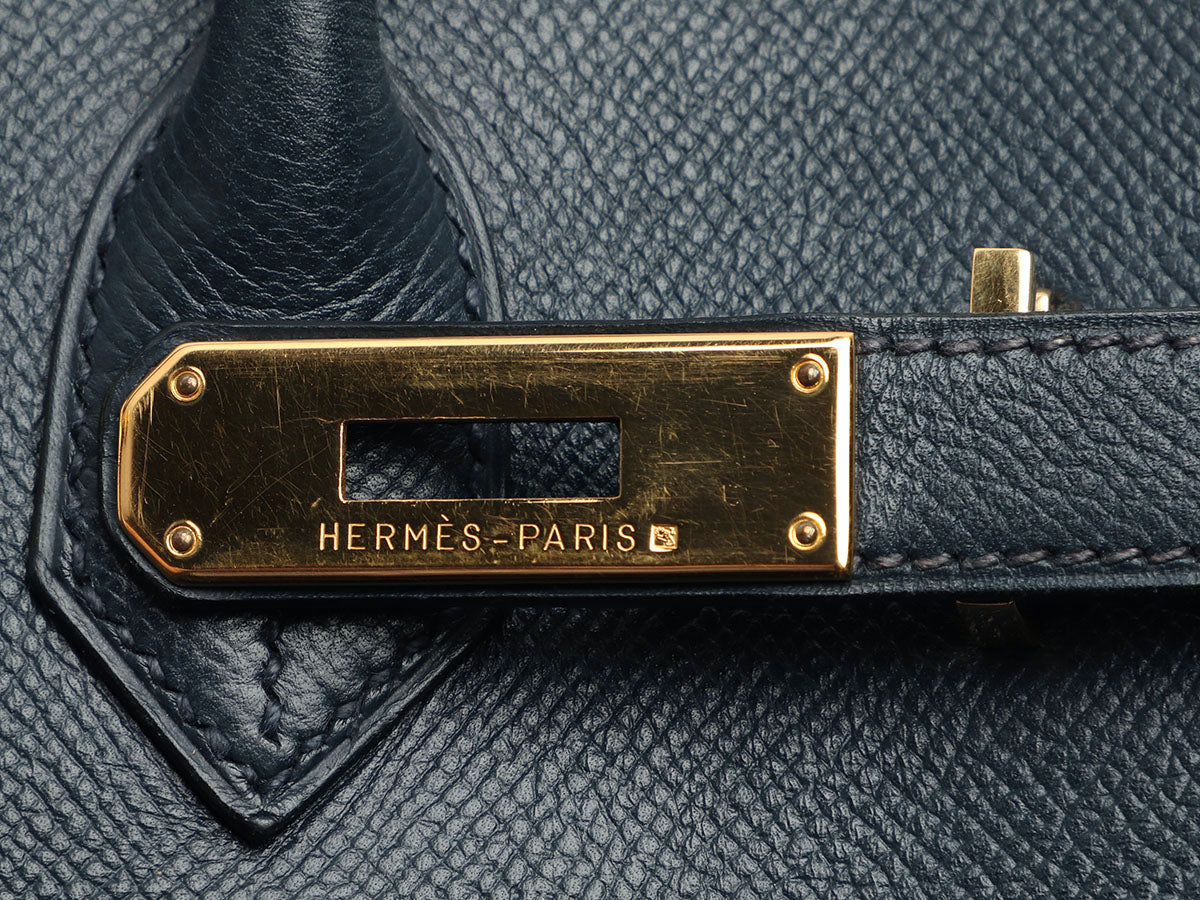 Hermes Birkin HSS 30 Matte Porosus Crocodile Black / Rose Pourpre •  MIGHTYCHIC • 