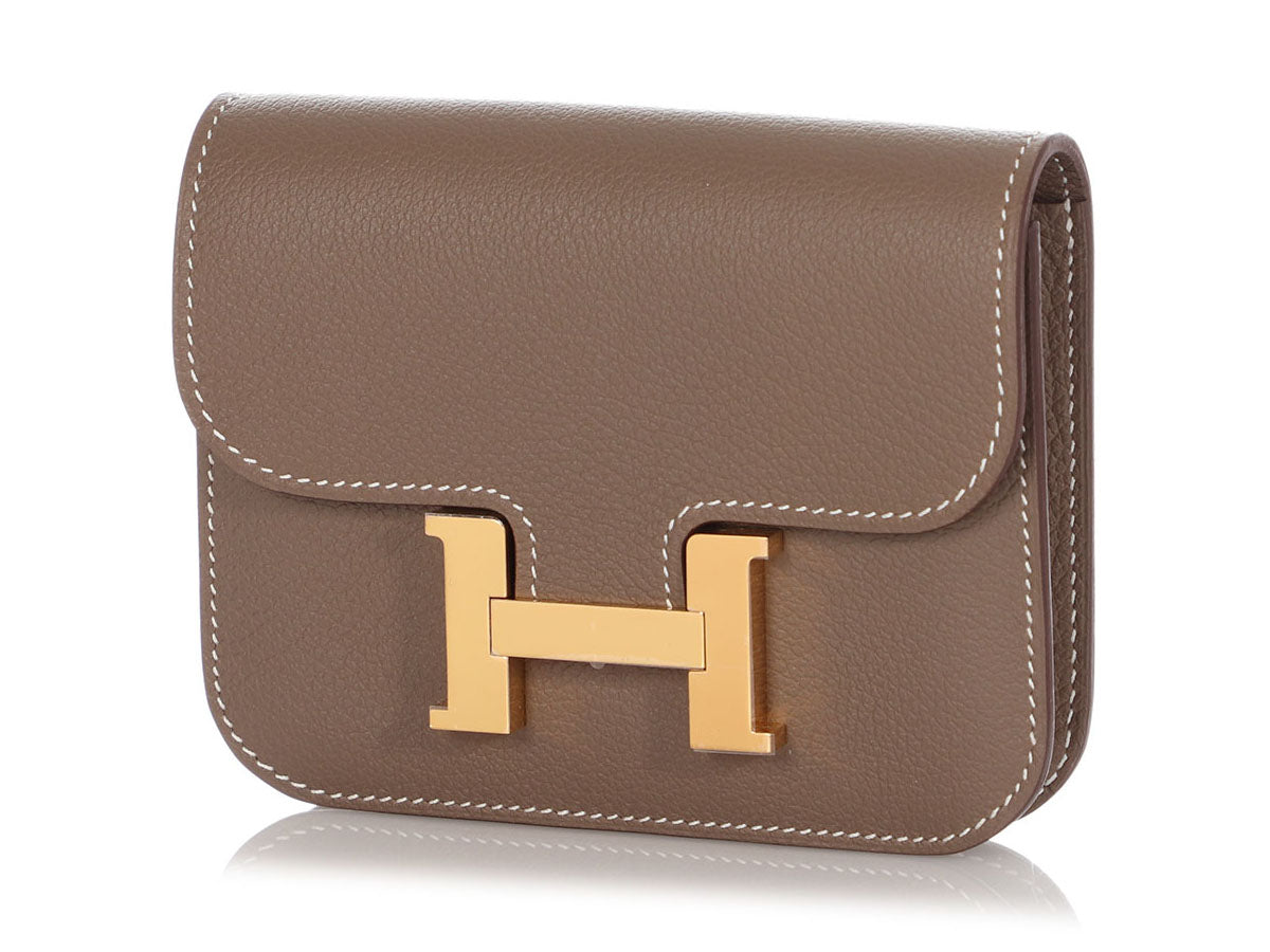 Hermès Etain Constance Compact Wallet