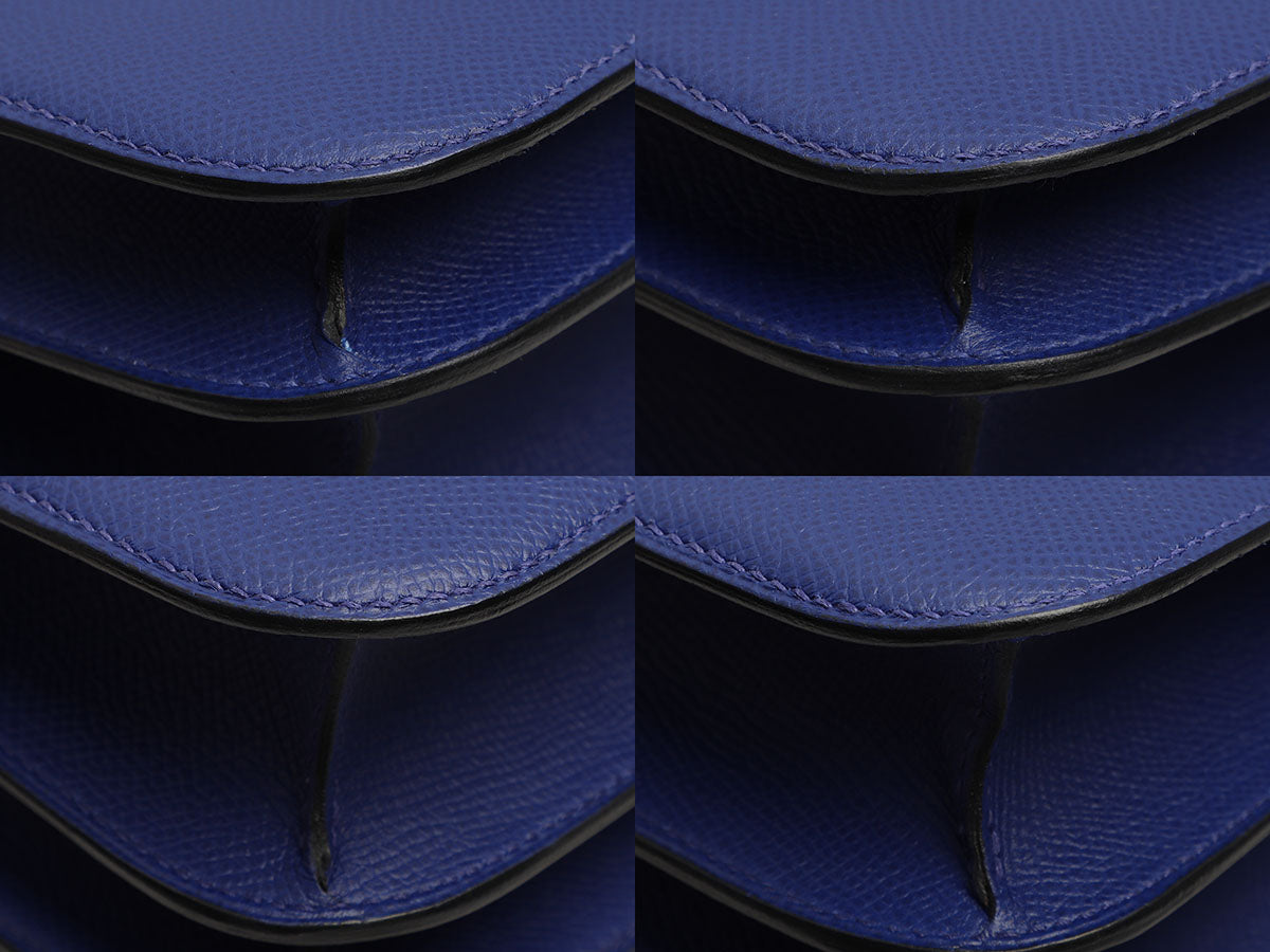 Hermès Hermes Bleu Zellige Epsom Constance 24 Blue Leather ref