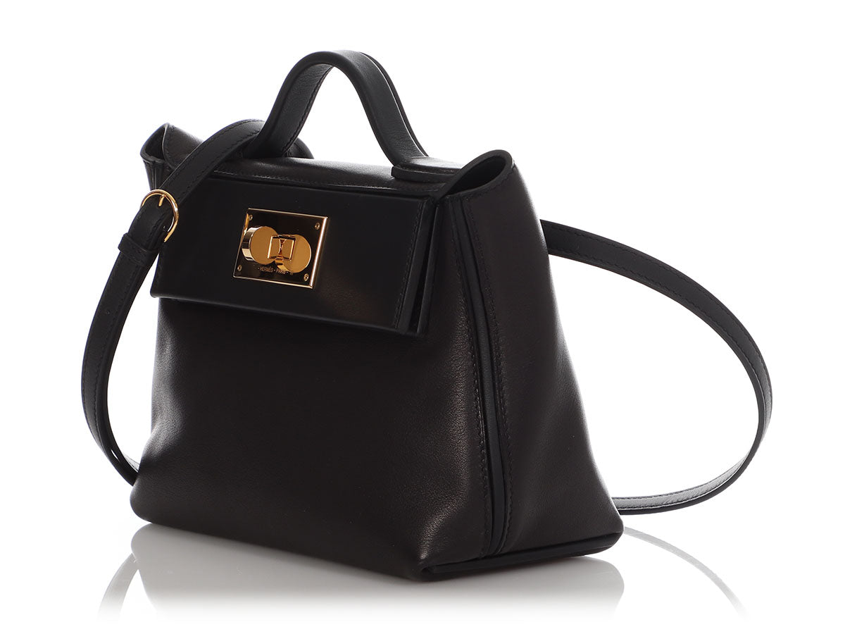 Hermès Black Swift and Clémence 24/24 Bag 29