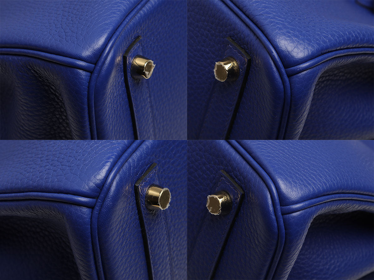 Hermès Exceptional Hermes Birkin handbag 35 black box leather ref