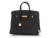 Hermès Black Togo Birkin 25