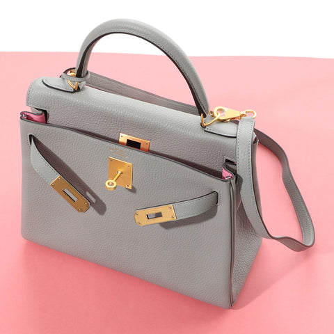 Hermès SO Gris Mouette and Rose Indien Clémence Kelly 28
