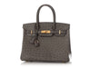 Hermès Graphite Ostrich Birkin 30