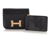 Hermès Black Shiny Lizard Constance Belt/Waist Bag