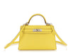 Hermès Mini Jaune de Naples Chèvre Kelly 20