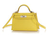 Hermès Mini Jaune de Naples Chèvre Kelly 20