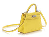 Hermès Mini Jaune de Naples Chèvre Kelly 20