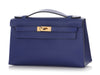 Hermès Bleu Electrique Epsom Kelly Pochette