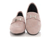 Hermès Pink Suede Paris Loafers