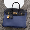 Hermès Bleu Saphir and Bleu Marine Birkin Touch 25