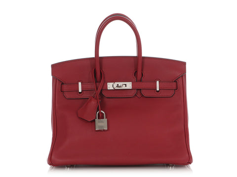 Hermès Rouge Grenat Swift Birkin 25