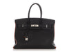 Hermès SO Black and Orange Togo Verso Birkin 35