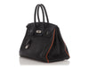 Hermès SO Black and Orange Togo Verso Birkin 35