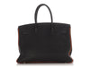 Hermès SO Black and Orange Togo Verso Birkin 35