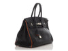 Hermès SO Black and Orange Togo Verso Birkin 35