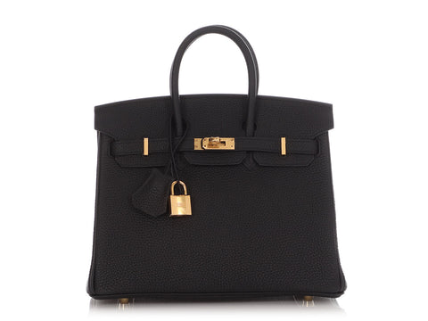 Hermès Black Togo Birkin 25