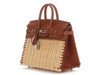 Hermès Naturel Wicker and Fauve Barenia Picnic Birkin 25