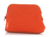 Hermès Orange Cotton Bolide Cosmetic Case PM