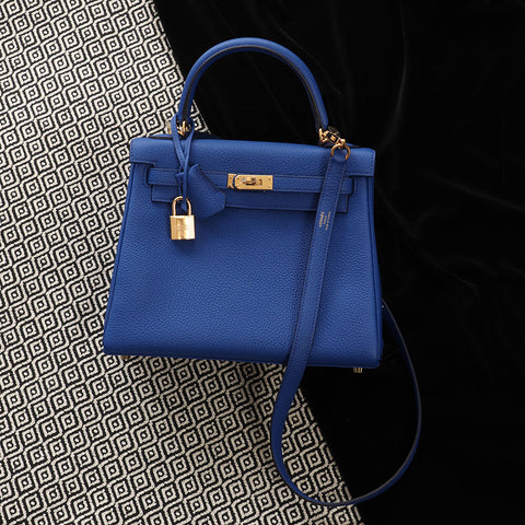 Hermès Royal Blue Togo Kelly 25