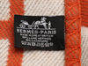 Hermès Orange and Cream Avalon Throw Blanket