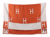 Hermès Orange and Cream Avalon Throw Blanket