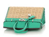 Hermès Naturel Wicker and Menthe Swift Picnic Birkin 25