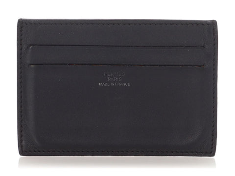 Hermès Black Swift Citizen Twill Cardholder